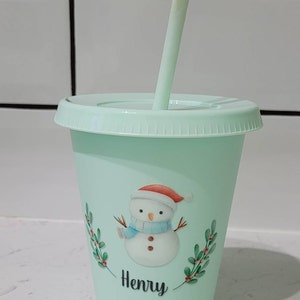Personalised Christmas Children's Cup, Kids Xmas Cup, Personalised Kids Christmas Cup, Stocking Filler for Kids, Christmas Eve Box Fillers