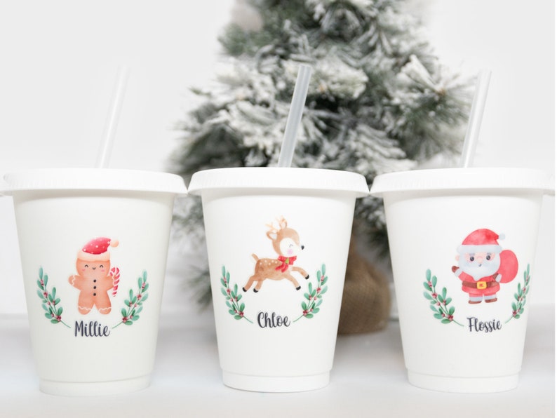 Personalised Christmas Children's Cup, Kids Xmas Cup, Personalised Kids Christmas Cup, Stocking Filler for Kids, Christmas Eve Box Fillers