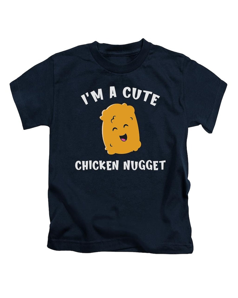 I'm A Cute Chicken Nugget Kids T-Shirt Cute Childrens Tee Top New
