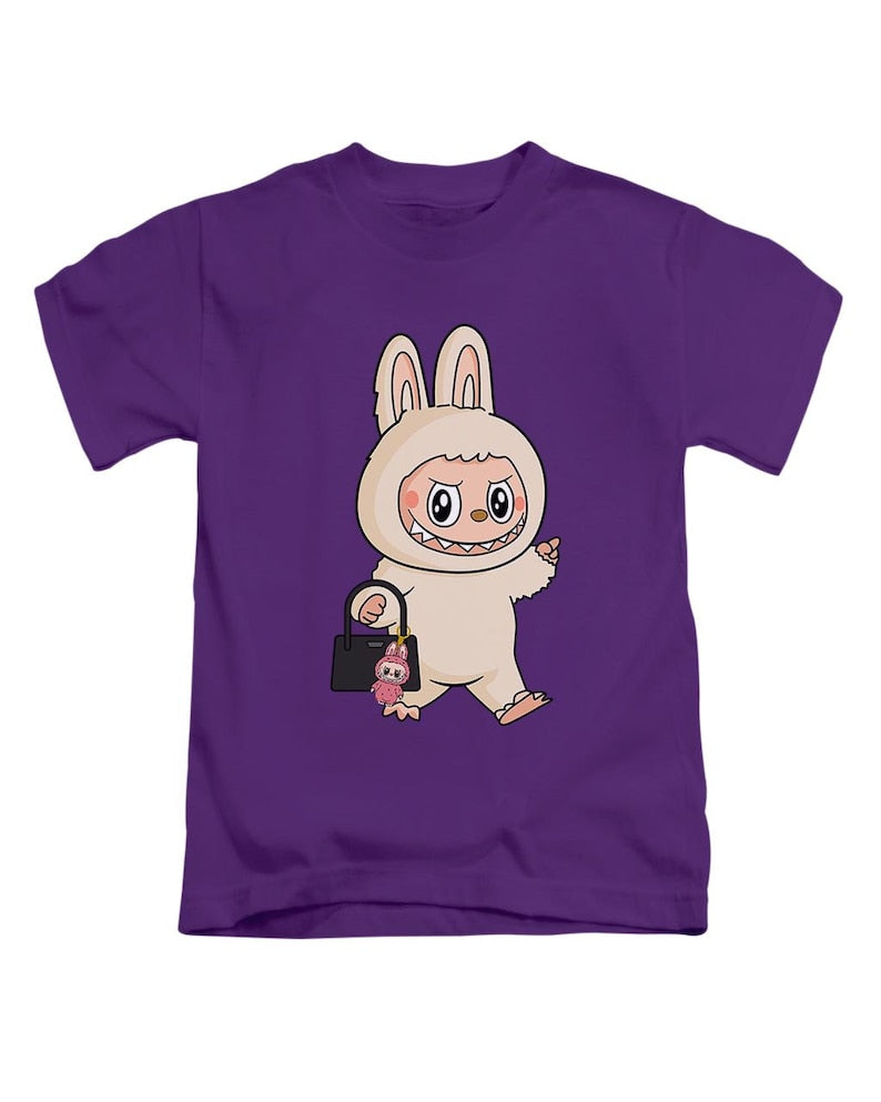 Handbag Labubu Kids T-Shirt Cute Labubu Childrens Viral Trending Top New