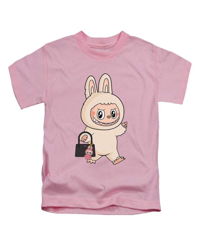 Handbag Labubu Kids T-Shirt Cute Labubu Childrens Viral Trending Top New