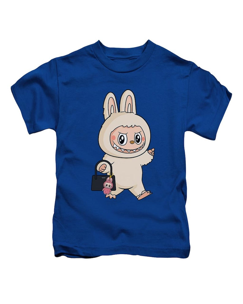 Handbag Labubu Kids T-Shirt Cute Labubu Childrens Viral Trending Top New