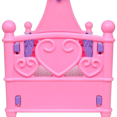 Kids'/Children's Playroom Toy Doll Bed Pink + Purple
